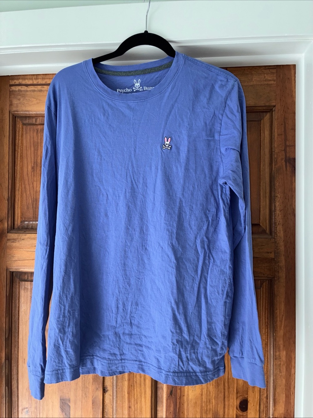 Psycho Bunny Long-Sleeve Crewneck Shirt Purple